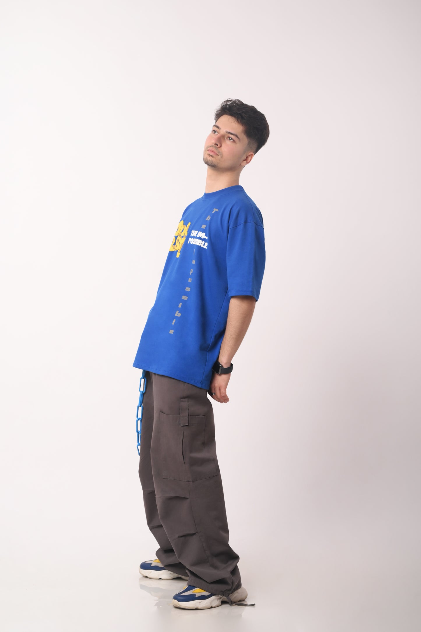 Blue Unisex Oversized T-Shirt | 3D Puff Print | Premium Streetwear