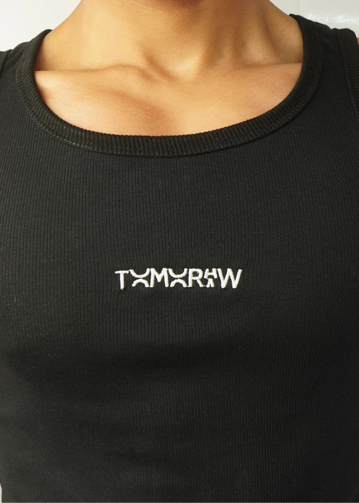 Premium Ribbed Tank Top — Black | Men