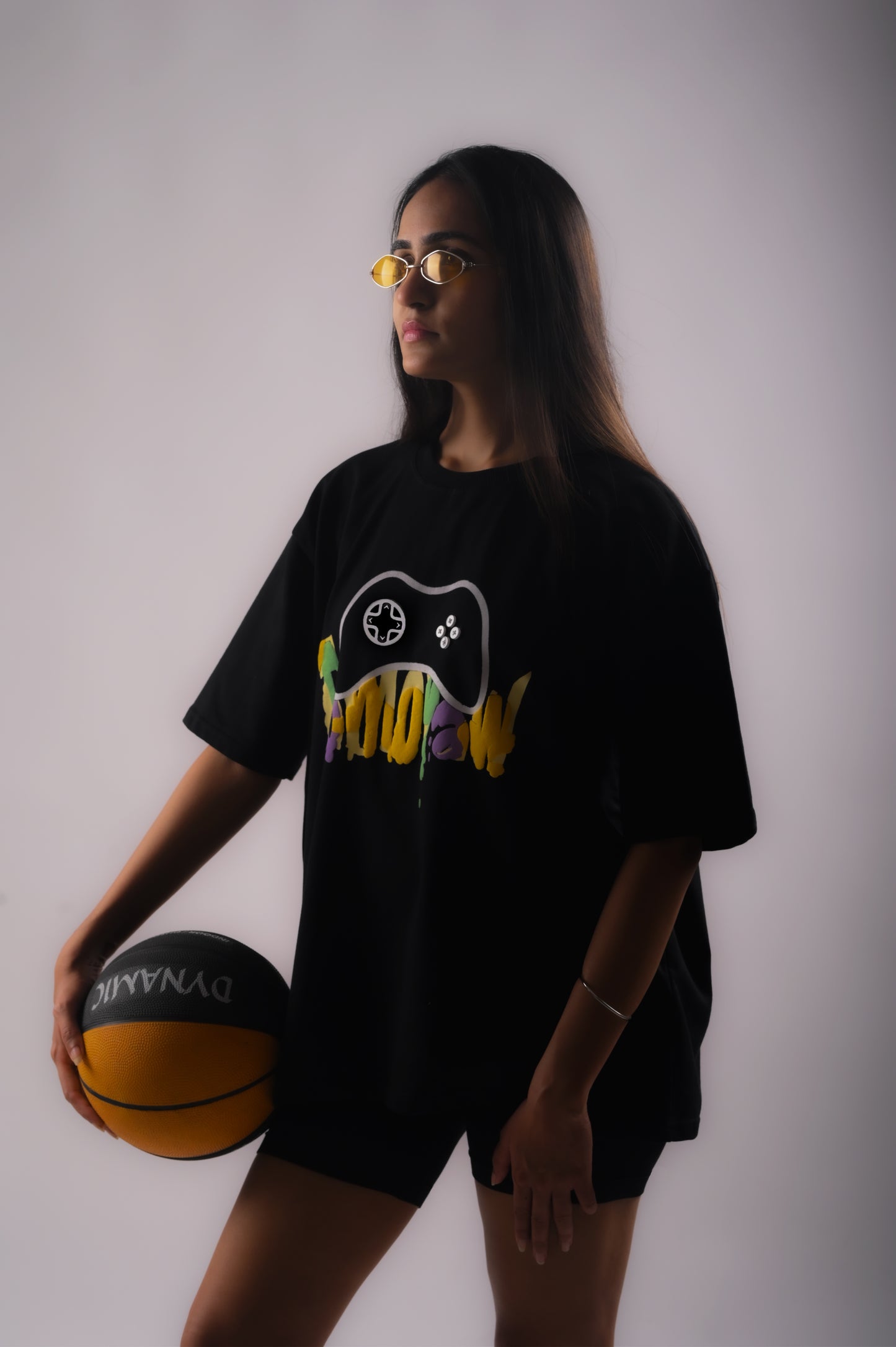 Black Unisex Gaming Controller T-Shirt | Nostalgic Comic Back Print | Puff Print