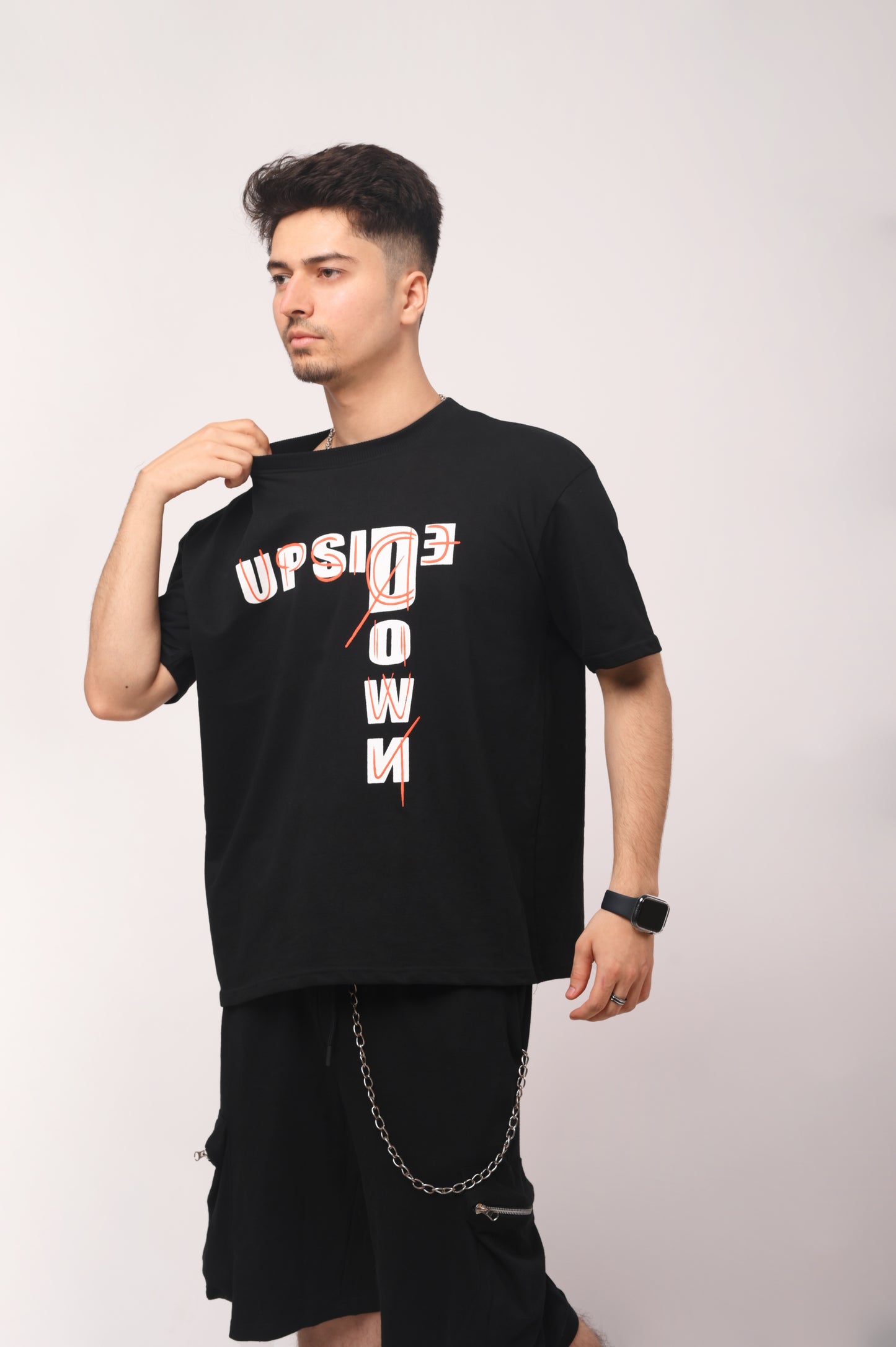 Black Unisex T-Shirt Oversized | 3D Puff Print | Premium Streetwear