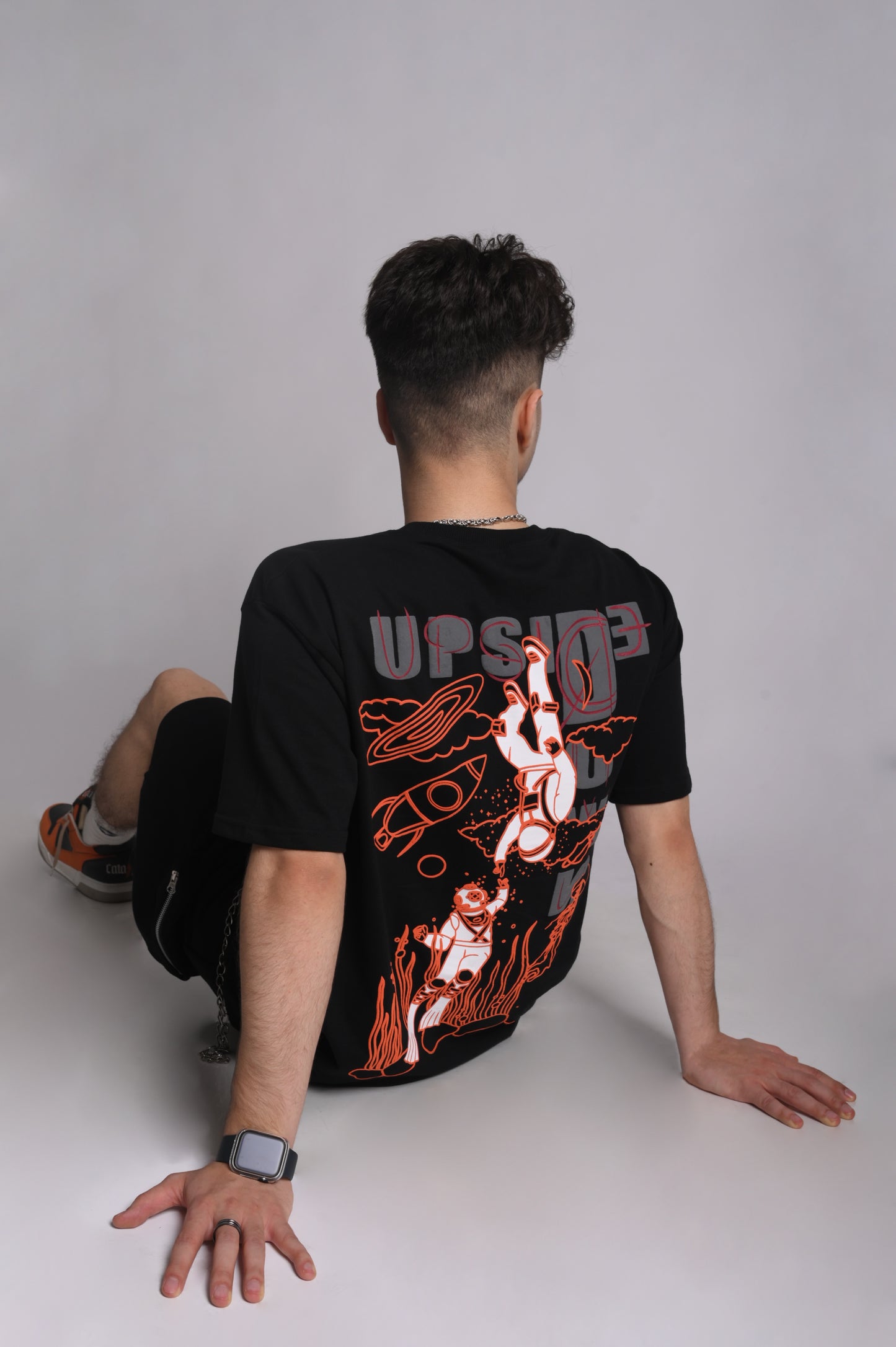 Black Unisex T-Shirt Oversized | 3D Puff Print | Premium Streetwear