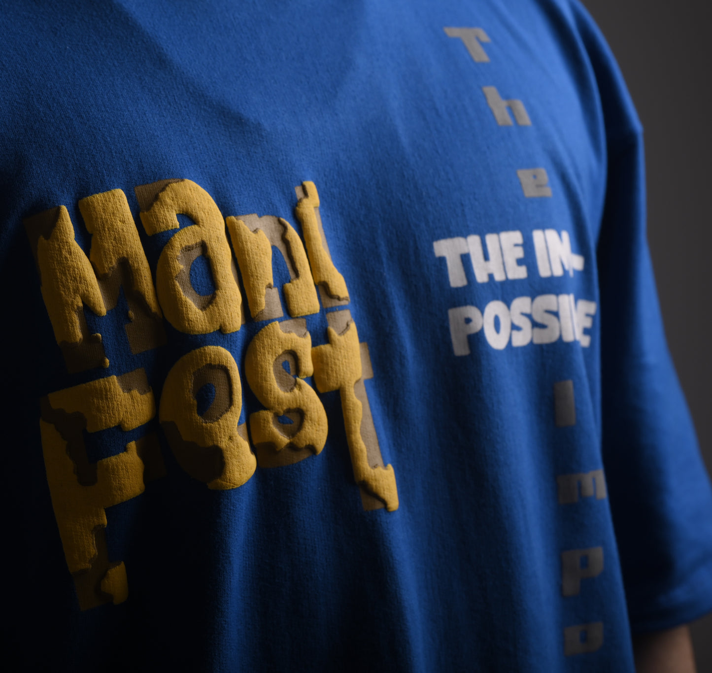 Blue Unisex Oversized T-Shirt | 3D Puff Print | Premium Streetwear
