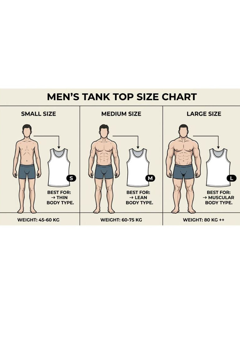 Premium Ribbed Tank Top — White | Men