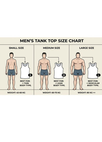 Premium Ribbed Tank Top — White | Men